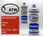 Preview: Mercedes-Benz, Flame Red, 534 / 432 / 3534 / 3432: 400ml Sprühdose + 400ml Klarlack - Set, von ATW Autoteile West.